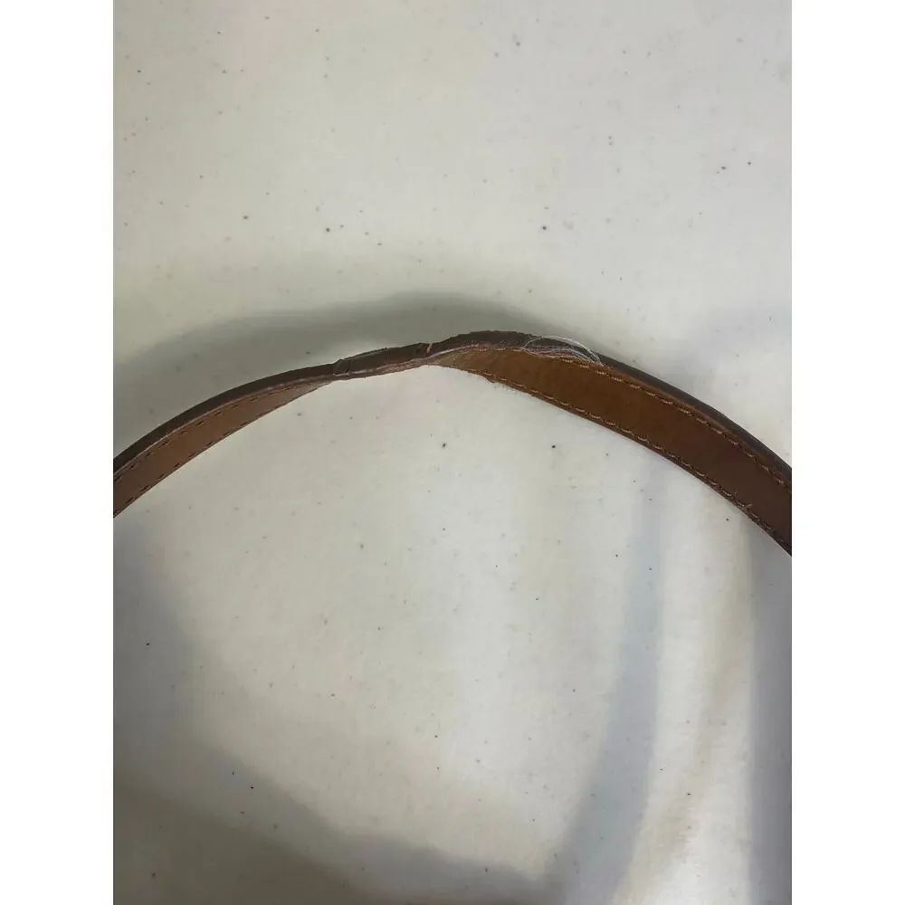 Fossil Anna Blue Heart Large Shoulder Tote Bag Leather Preppy Collegiate - Picture 14 of 14